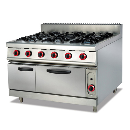 富祺GH-997A落地式燃氣六頭煲仔爐連焗爐