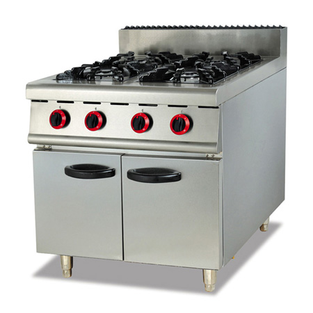 富祺GH-987落地式燃氣四頭煲仔爐連櫃座