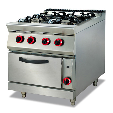 富祺GH-787A-2立式燃氣四頭煲仔爐連焗爐