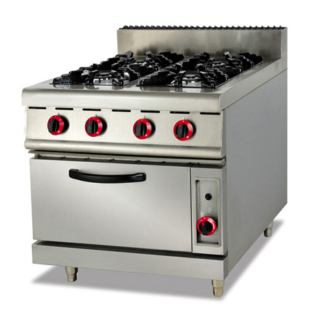 富祺GH-787A落地式燃氣四頭煲仔爐連櫃座