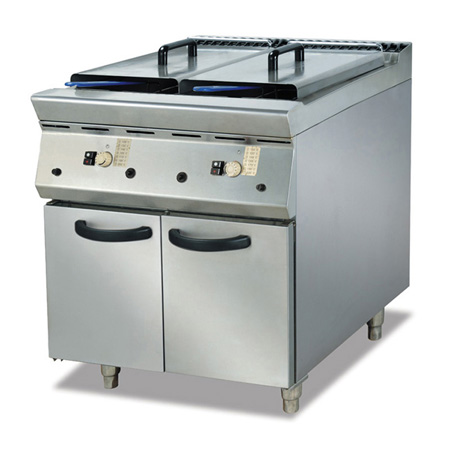 富祺GF-985-2立式燃氣雙缸炸爐連櫃座