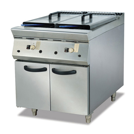 富祺GF-785-2立式燃氣雙缸炸爐連櫃座