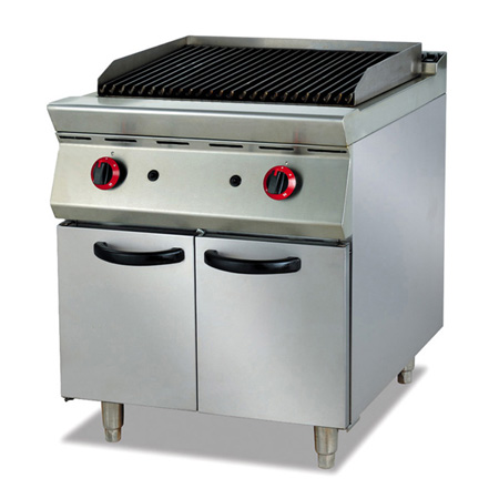 富祺GB-989-2立式燃氣火山石燒烤爐連櫃座