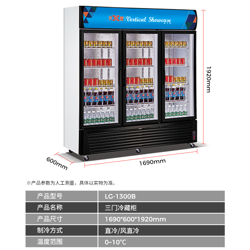 富祺LG-1300B三門冷藏櫃